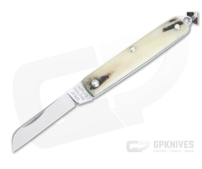 Great Eastern Cutlery #05 PPP Keychain Knife Sheepsfoot Sambar Stag Slip Joint Folder 053121-SS-21 - GEC-053121-SS-21