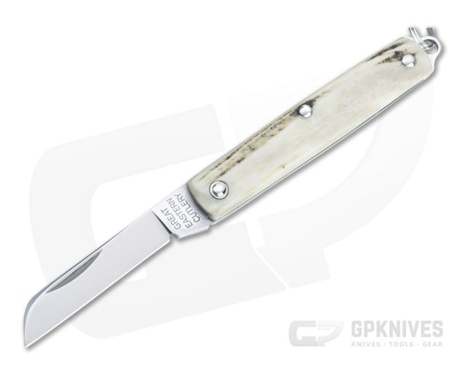 Great Eastern Cutlery #05 PPP Keychain Knife Sheepsfoot Sambar Stag Slip Joint Folder 053121-SS - GEC-053121-SS