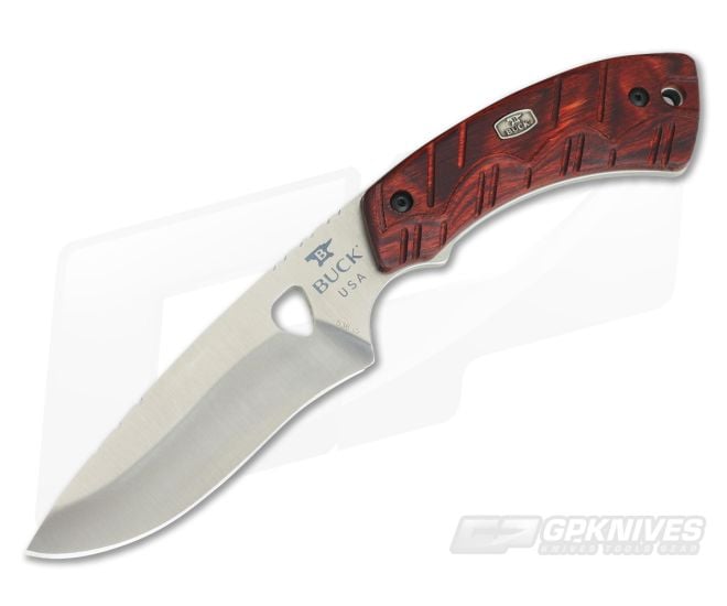 Buck Open Season Skinner Avid Series Red Wood 0536RWS - BU-0536RWS