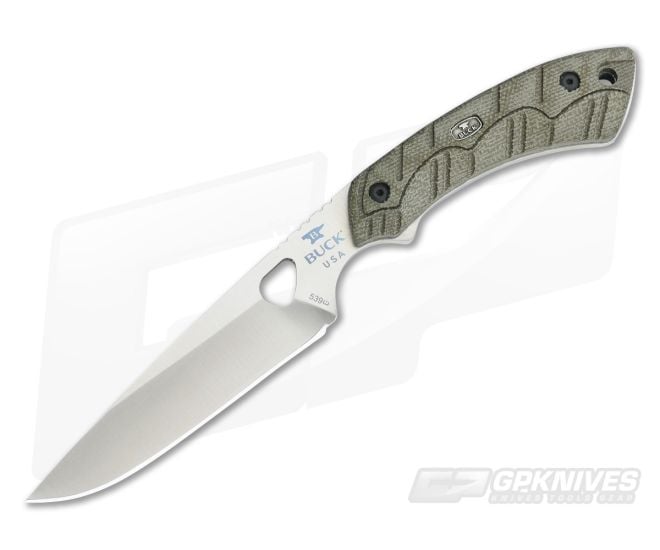 Buck Open Season Small Game Bird & Trout Pro Series OD Green Micarta S35VN 0539ODS - BU-0539ODS