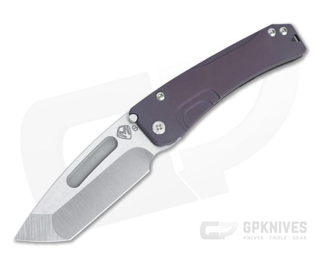 Medford Knives Slim Midi Tanto Tumbled S35VN Violet Titanium Frame Lock Folder - MKT-053