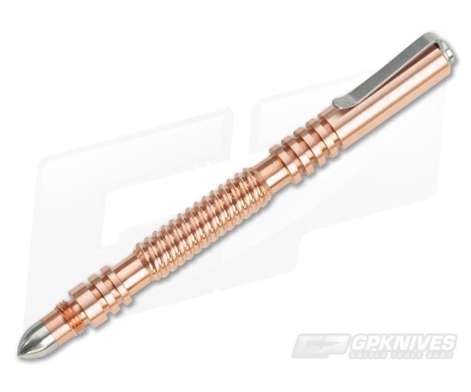 Hinderer Knives Investigator Pen Spiral Copper - HK-0548