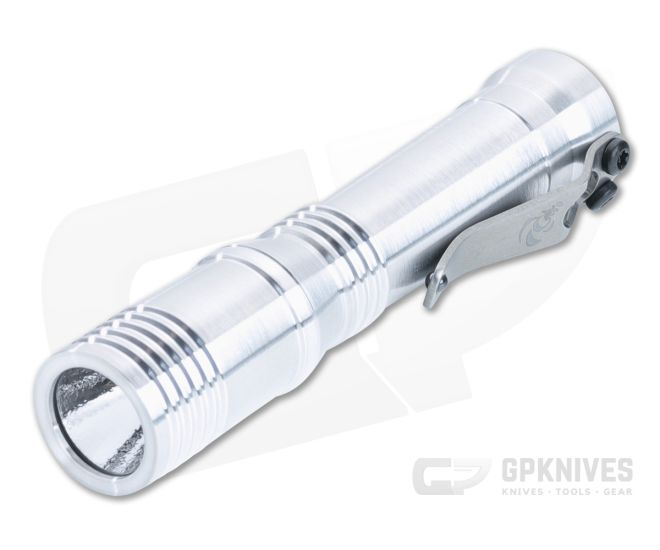 Laulima Metal Craft Ion Slim Flashlight Satin Aluminum 3500K Neutral White LED 14500 LMC-054 - LMC-054