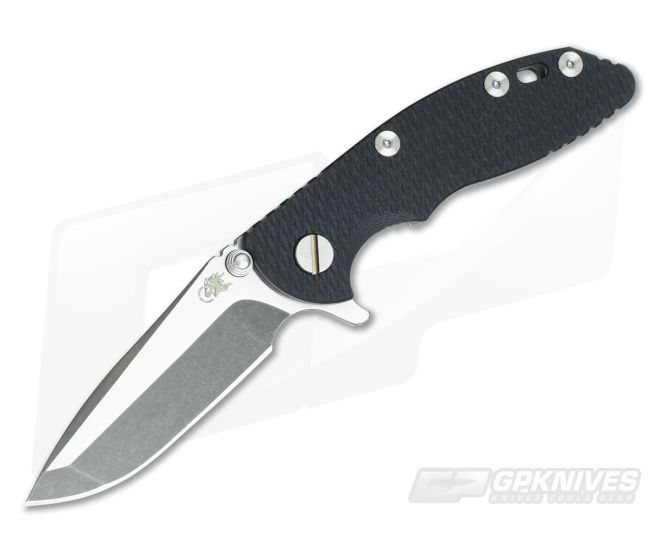 Hinderer Knives XM-18 3" Black Two-Tone Spanto Working Finish Flipper - HK-0559