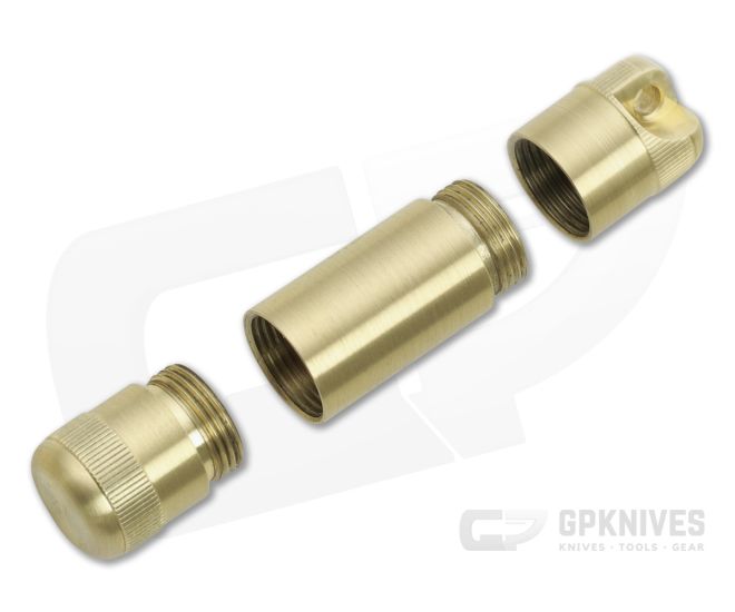 Maratac A/B Cache Dual Compartment Capsule Brass - MAR-055