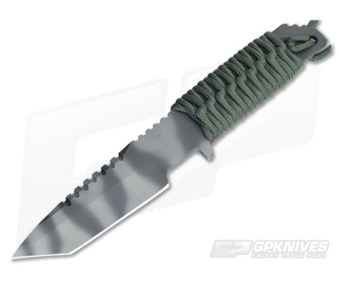 Strider HT-T Foliage Green Cord Wrap Tigerstriped CPM-D2 - SK-055