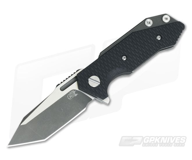 Hinderer Knives Half Track Tanto Two-Tone 20CV Black G10 Battle Black DLC - HK-0560