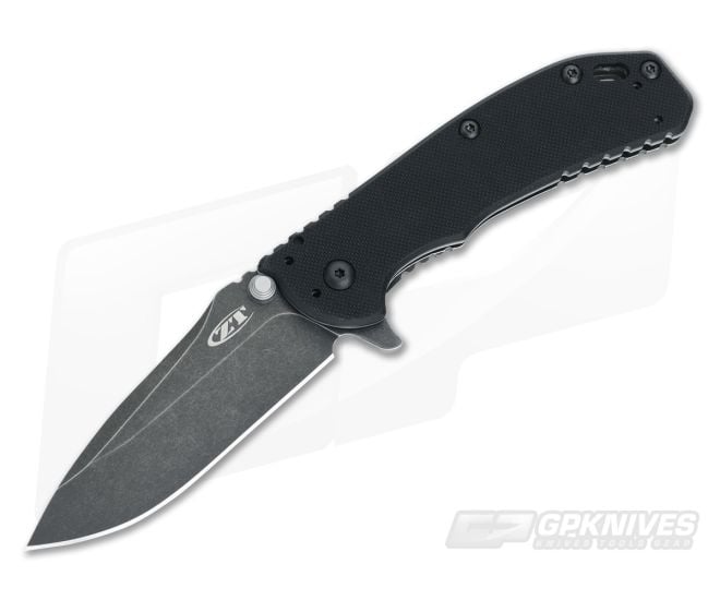 Zero Tolerance 0566BW Hinderer S35VN Assisted BlackWashed Flipper - ZT-0566BW