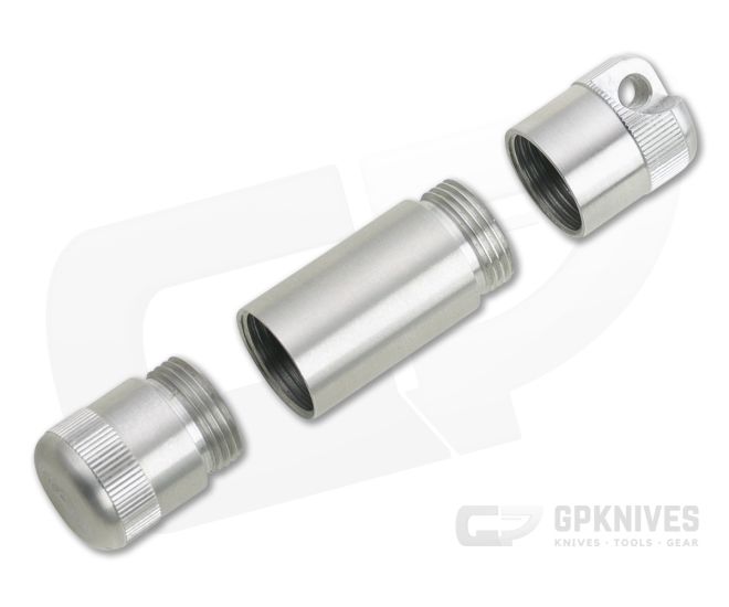Maratac A/B Cache Dual Compartment Capsule Stainless Steel - MAR-056