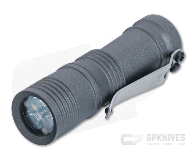 Laulima Metal Craft Ion Flashlight Tungsten Cerakote Aluminum 3500K Neutral White LED LMC-058 - LMC-058