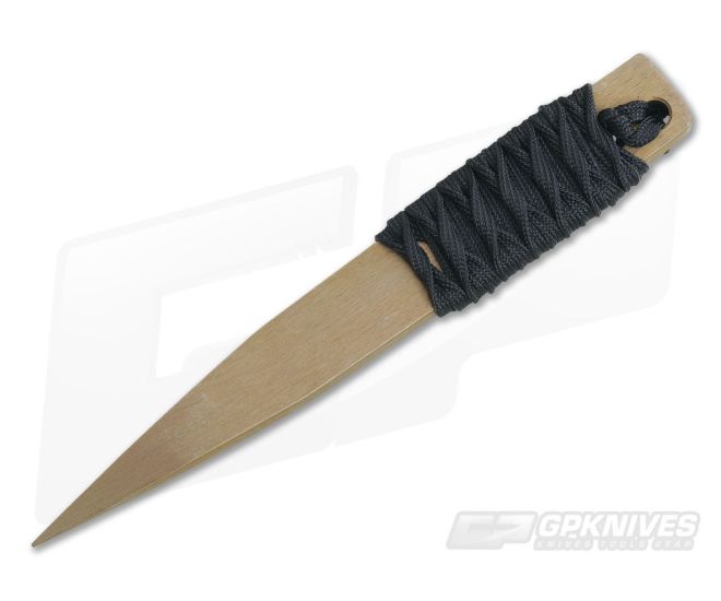 M. Strider Knives Bronze ATS-34 Nail 6.25" Cord Wrapped Fixed Blade - MSK-058