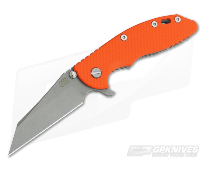 Hinderer Knives XM-18 3.5" GEN 5 Wharncliffe Working Finish 20CV Orange G10 - HK-0590