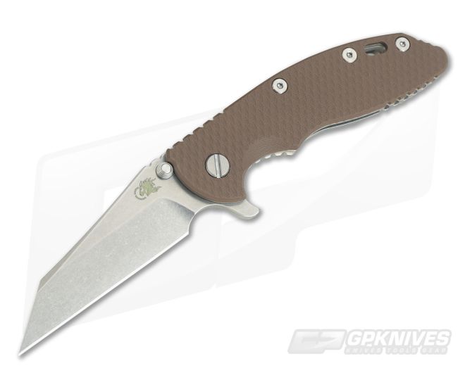 Hinderer Knives XM-18 3.5" GEN 5 Wharncliffe Stonewash 20CV FDE G10 - HK-0592