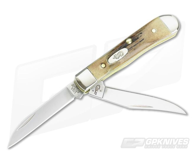 Case Tiny Trapper Wharncliffe Genuine India Stag - CA-05968