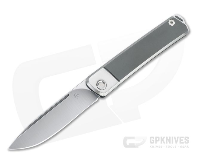 Medford Gentleman Jack Tumbled S35VN Brushed Bolsters PVD Titanium Slip Joint Folder - MKT-059