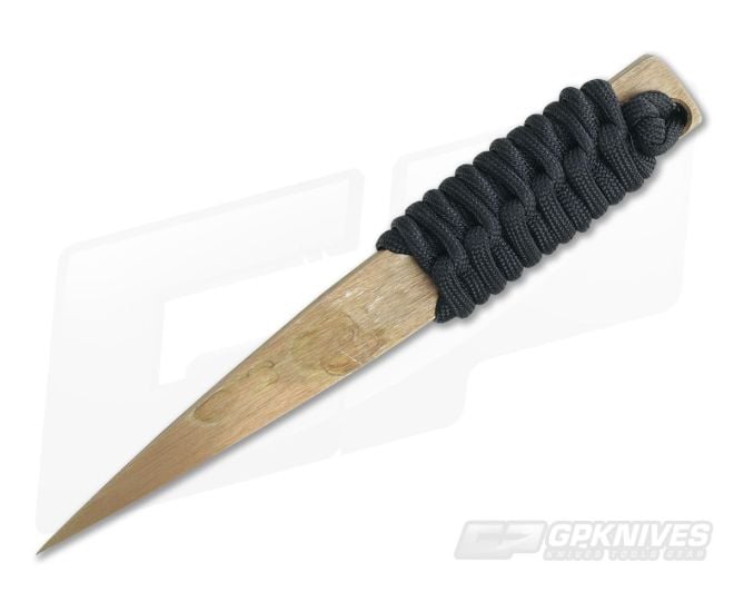 M. Strider Knives Bronze ATS-34 Nail 5.94" Cord Wrapped Fixed Blade - MSK-059