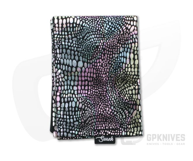 SwankHanks Metallic Reptile Skin Cotton and Microsuede Hank - SH-060