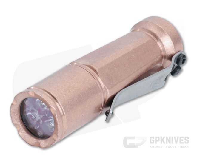 Laulima Metal Craft Todai Flashlight Tumbled Copper 4000K Neutral White LED LMC-060 - LMC-060