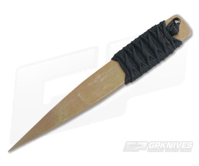 M. Strider Knives Bronze ATS-34 Nail 6.31" Cord Wrapped Fixed Blade - MSK-060