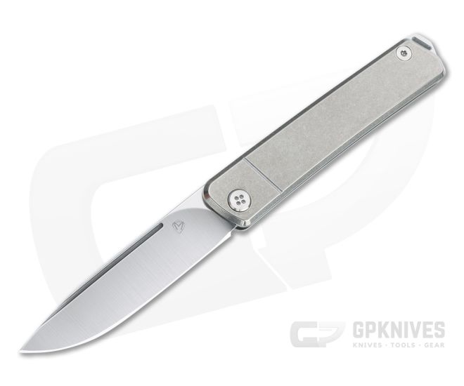 Medford Gentleman Jack Tumbled S35VN Tumbled Titanium Slip Joint Folder - MKT-061