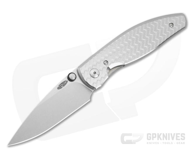 TRM Atom Herringbone Titanium MagnaCut Liner Lock Knife (3.50" Blade) - TRM-061