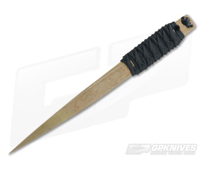 M. Strider Knives Bronze ATS-34 Nail 7.44" Cord Wrapped Fixed Blade - MSK-061