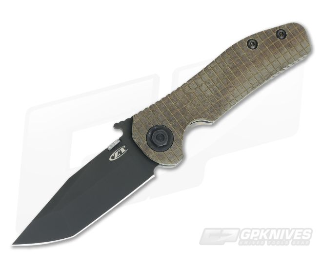 Zero Tolerance 0620 with Custom Natural Micarta Grid Scale - ZT-0620-008