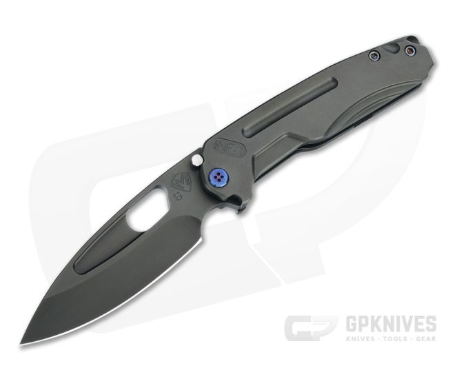 Medford Infraction Tumbled Black PVD S35VN Titanium Frame Lock Folder - MKT-062