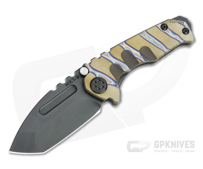 Medford Micro Praetorian T Tanto PVD S35VN Faced/Flamed Bronze Titanium Frame Lock Folder - MKT-063