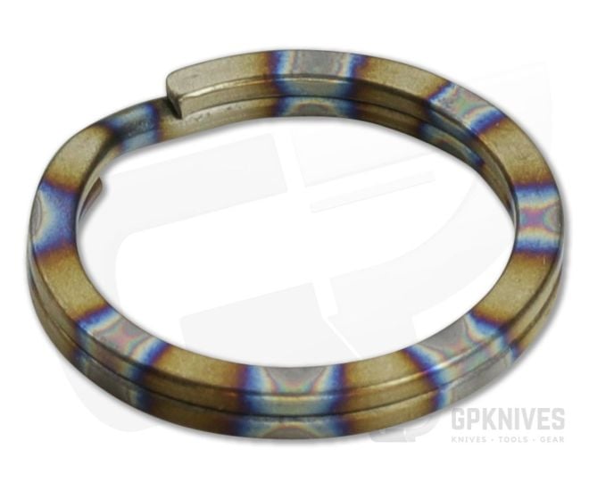 Ti Survival Titanium Split Ring 25mm Flamed Rings - TS-063