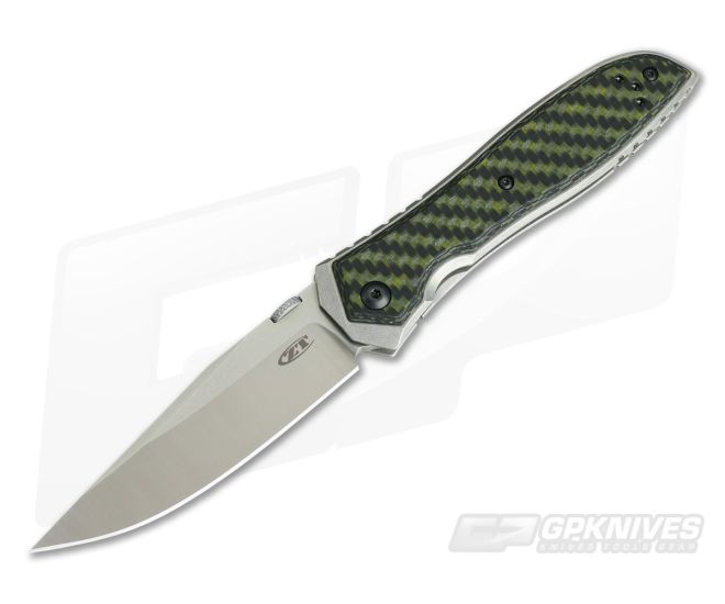 Zero Tolerance 0640 Emerson Viper Design 20CV Green Carbon Fiber Titanium Frame Lock - ZT-0640