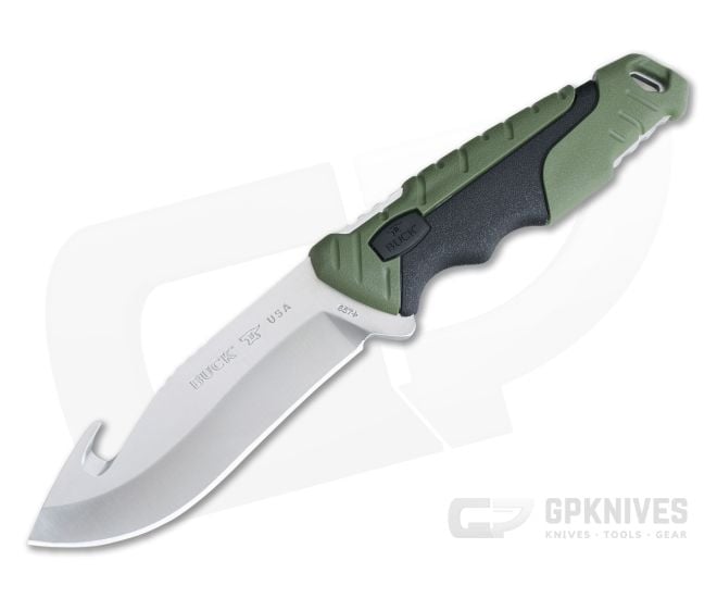 Buck Pursuit Large Guthook Fixed Hunting Knife 657GRG - BU-0657GRG