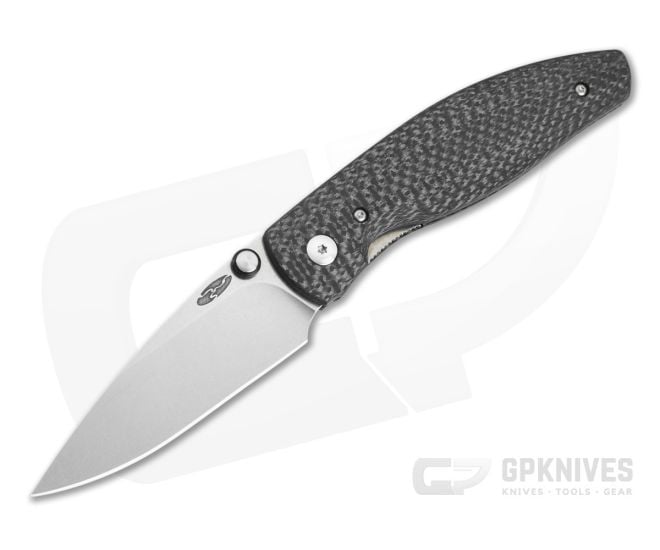TRM Atom 3D Sunburst Carbon Fiber MagnaCut Liner Lock Knife (3.50" Blade) - TRM-065