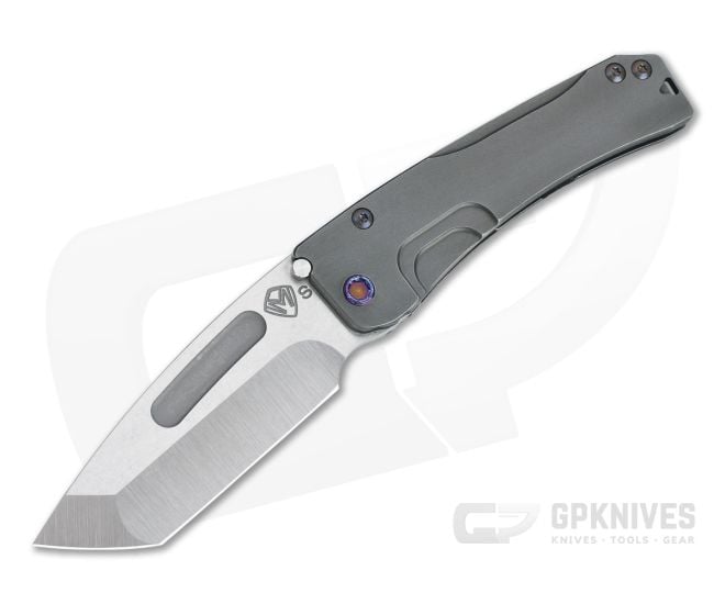 Medford Slim Midi Tanto Tumbled S35VN Black PVD Titanium Frame Lock Folder - MKT-065