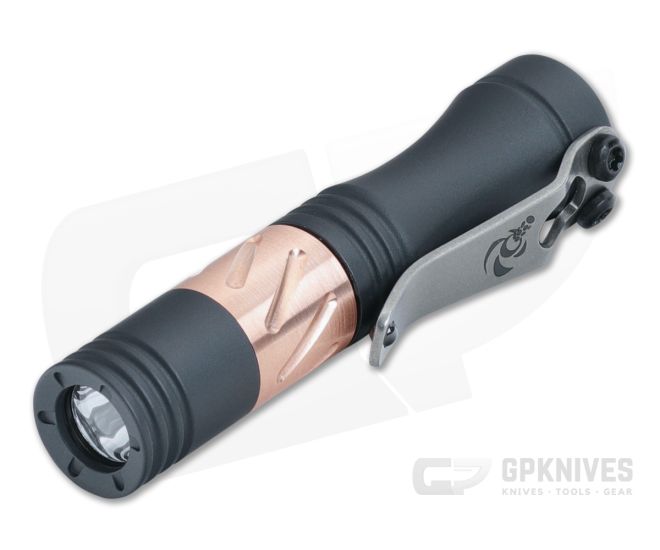 Laulima Metal Craft Hoku Flashlight Sniper Grey Aluminum & Copper 4500K Neutral White LED LMC-065 - LMC-065