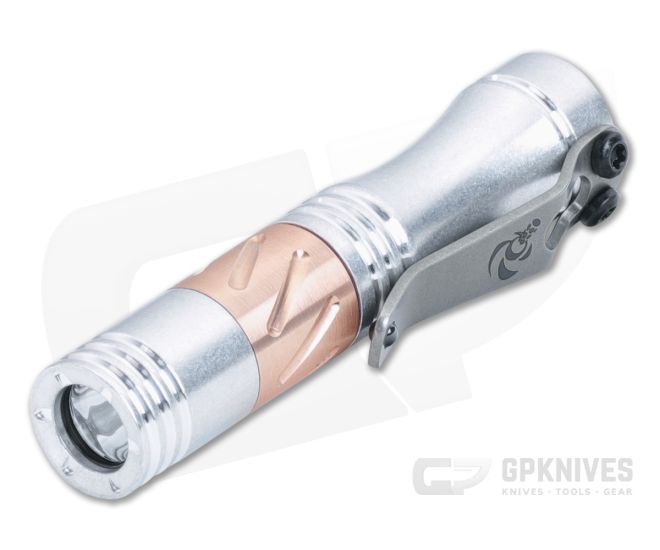 Laulima Metal Craft Hoku Flashlight Tumbled Aluminum & Copper 4500K Neutral White LED LMC-066 - LMC-066