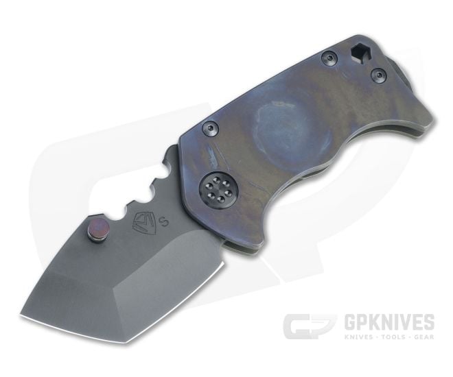 Medford Panzer Tanto PVD S35VN Flamed Bronze Titanium Frame Lock Folder - MKT-067