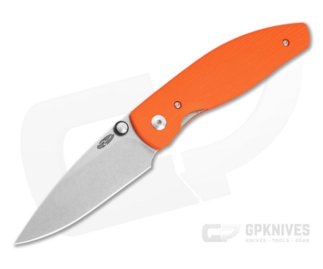 TRM Atom Hunter Orange 3D Sunburst G10 MagnaCut Liner Lock Knife (3.50" Blade) - TRM-067