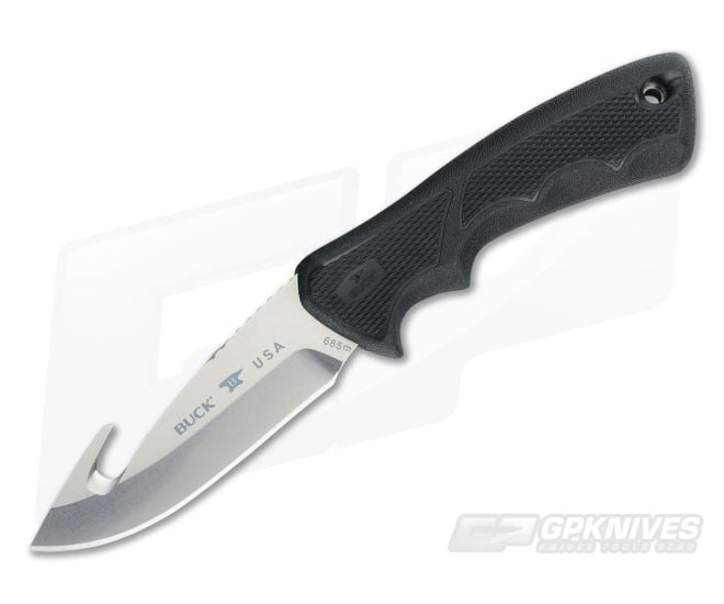 Buck Bucklite Max II Large Drop Point Knife with Guthook 0685BKG - BU-0685BKG