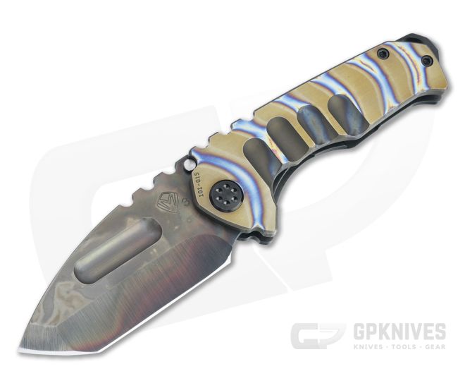 Medford Praetorian Genesis Ti Tanto Vulcan 3V Faced Flamed Bronze Titanium Frame Lock Folder - MKT-069