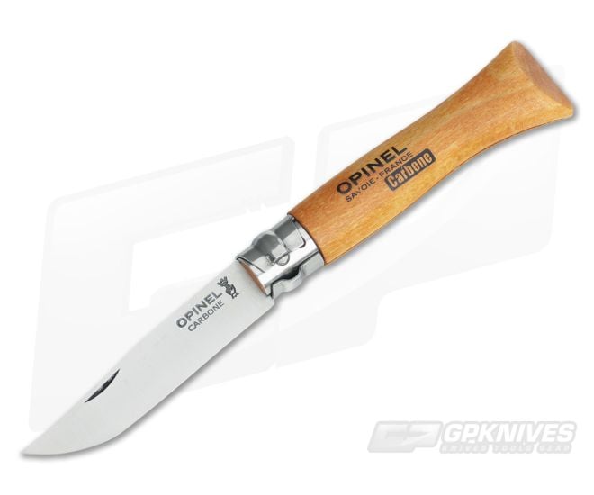 Opinel No 6 Carbon Steel Pocket Knife Beech Wood - OP-13060