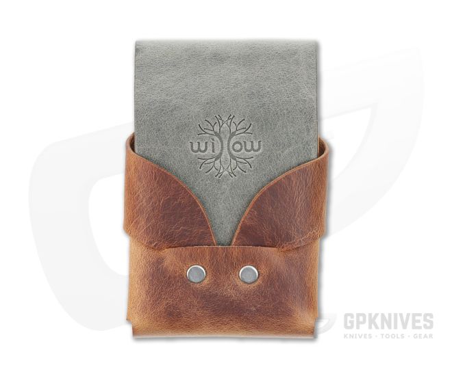 Willow Craft Goods Slim Swaddle Leather Wallet Sierra And Charcoal Colorway WCG-06 - WCG-06