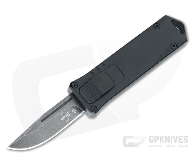 Boker Plus USB OTF Black Stonewashed D2 - BO-06EX270