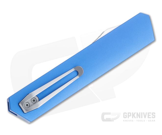 Boker Plus Burnley Kwaiken OTF Satin D2 Blue Aluminum Double