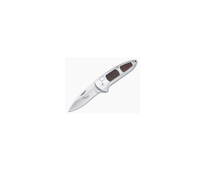 Boker Top Lock Automatic Knife Cocobolo Wood Partially Serrated - BO-701