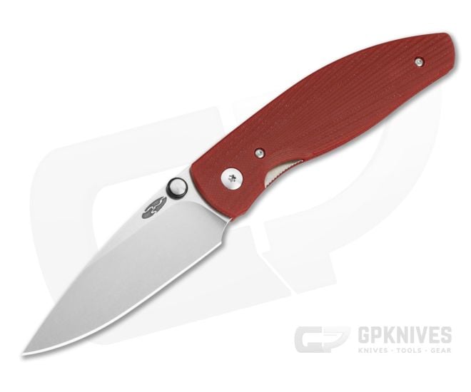 TRM Atom Ruby Red 3D Sunburst G10 MagnaCut Liner Lock Knife (3.50" Blade) - TRM-071