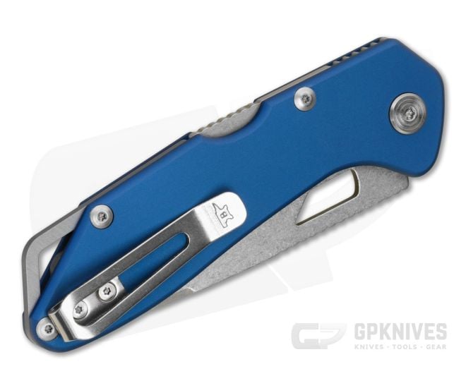 Buck 724 Mustang - Blue Aluminum - Lockback Folder 0724BLS