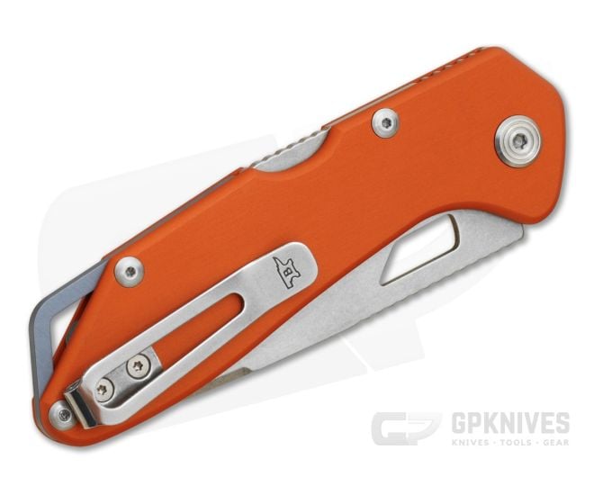 Buck 724 Mustang - Orange Aluminum - Lockback Folder 0724ORS