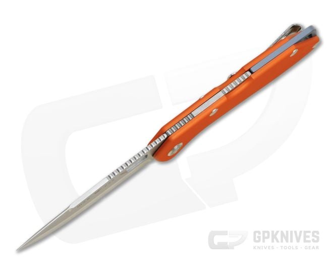 Buck 724 Mustang - Orange Aluminum - Lockback Folder 0724ORS