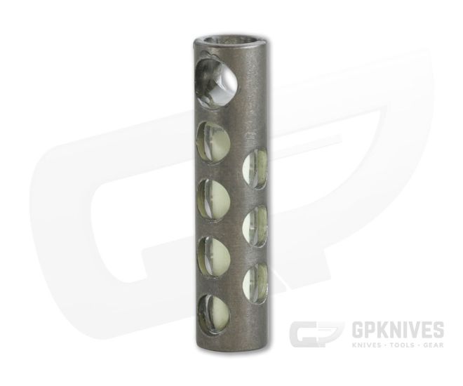 Ti Survival Stonewashed Titanium Glow Lantern Lanyard Fob - TS-072